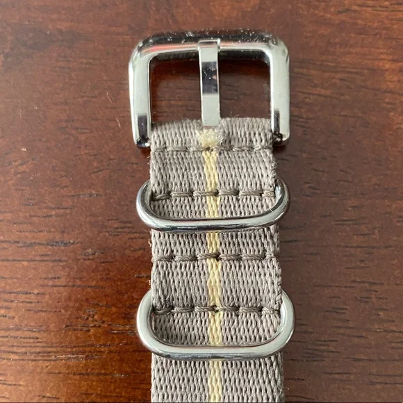 COPY - Shinola 20mm Taupe Stripe Nylon Strap - Picture 4 of 8